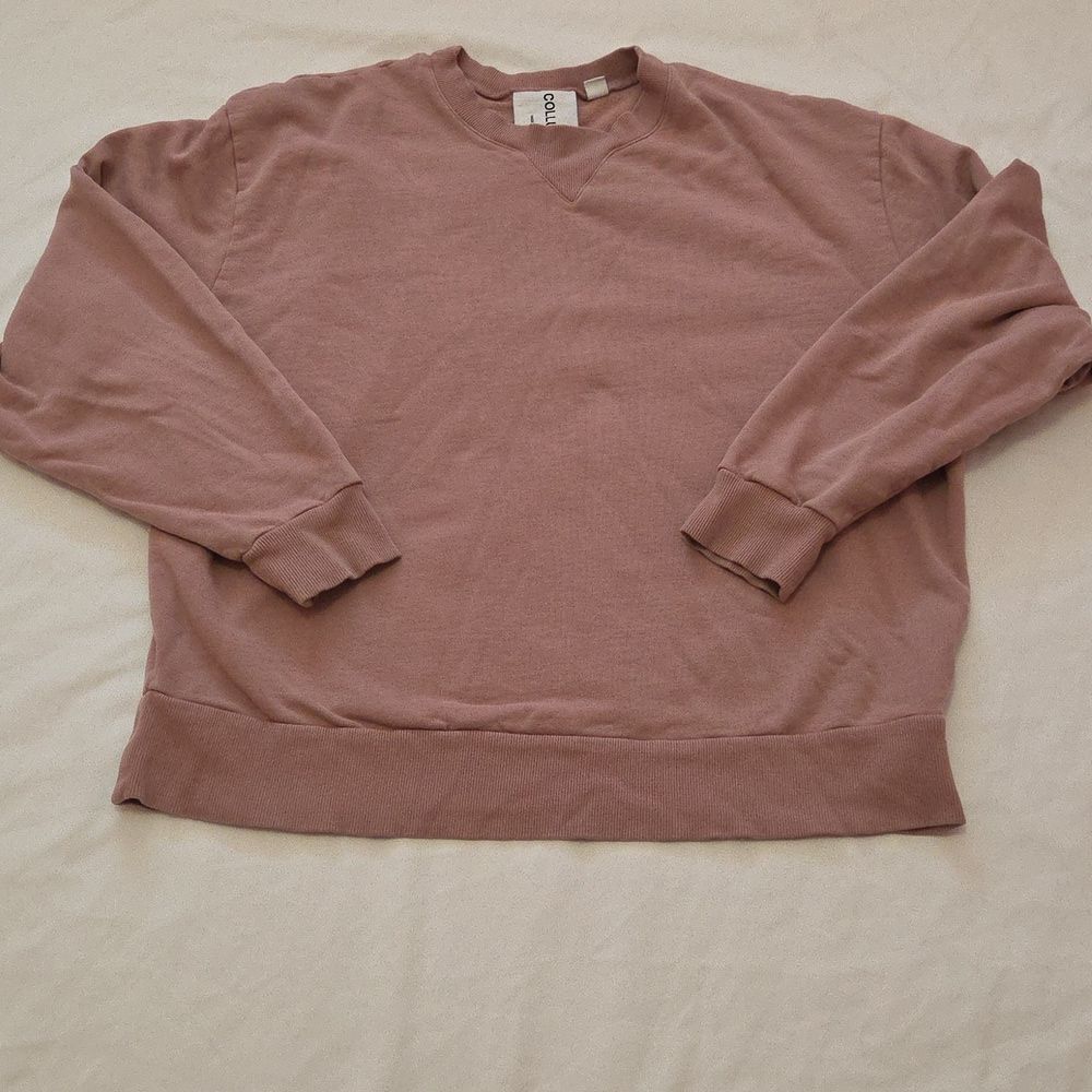 Collusion Blush Pink Crewneck Sweatshirt Boxy Fit Women’s L